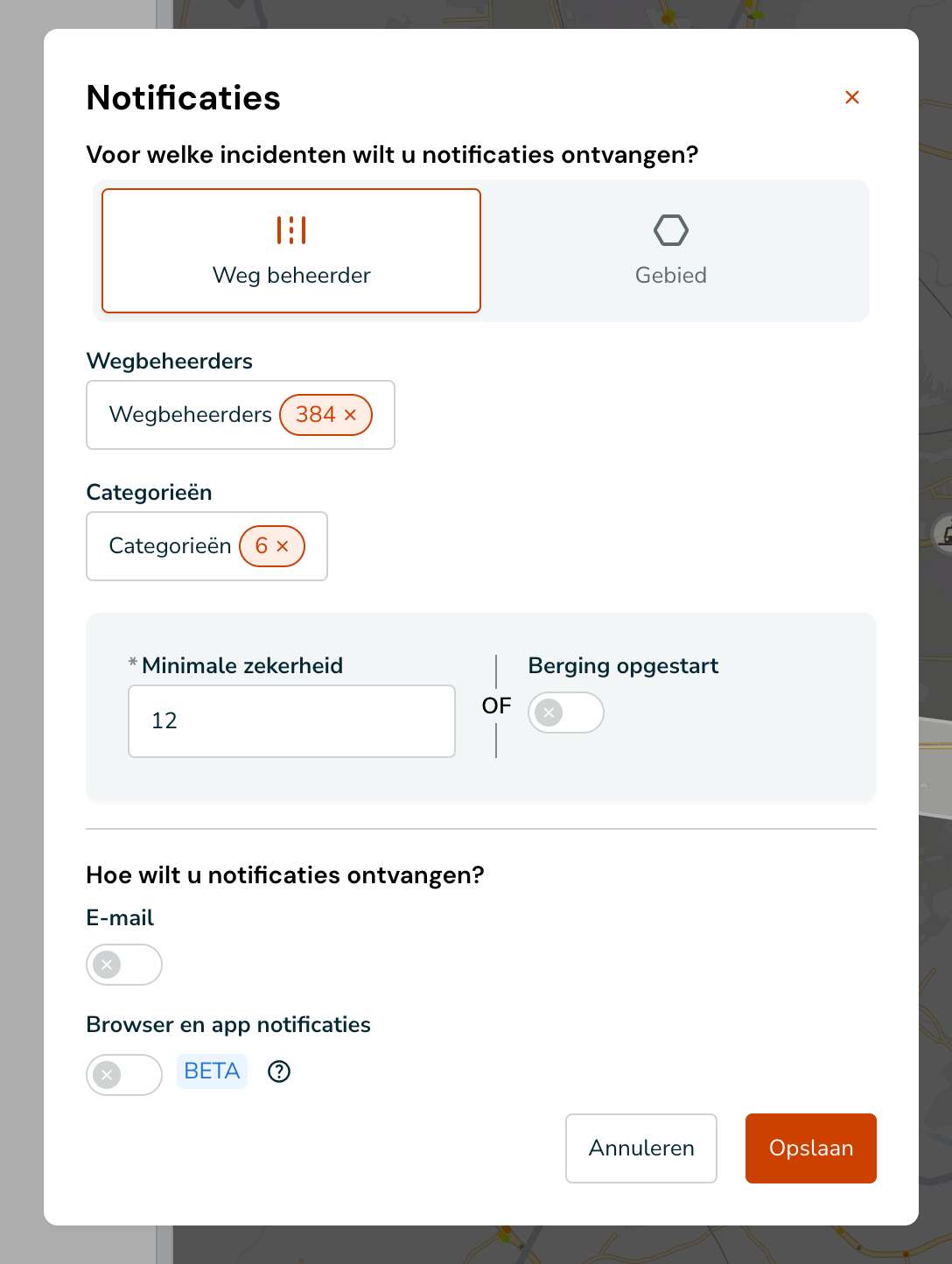 Notificatie-instellingen